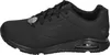 A side view of a black Skechers sneaker. Voir les images du produit