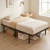 HOMCOM Bettgestell 90x200cm Metallbett 35,5cm Hohe Produktbild-Vorschau 9