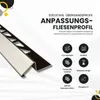 Anpassungsprofil Edelstahl Übergang Fliesenleiste Profil Produktbild-Vorschau 2