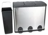 RIBELLI Edelstahl Mülltrennsystem 60 l (3 × 20 l) – Produktbild-Vorschau 4