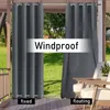 Topchances 1 Stück Outdoor Vorhang Wetterfest mit ösen Oben Produktbild-Vorschau 5