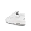 A white New Balance sneaker is shown from the side against a white background. Produktbild-Vorschau