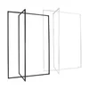 Two metal clothing racks, one black and one white, are shown against a white background. Produktbild-Vorschau