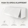 Hoogglans Wandkast Wit 90x35x32 cm Push-to-Open Klepdeur Productafbeelding-voorbeeld 6