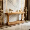 FATIVO Tavolo consolle lungo 120 cm – tavolo in legno con Anteprima dell’immagine prodotto 2