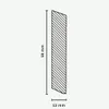 Sockelleiste Massivholz 13 x 58 x 2400 mm Weiß zum Kleben, Produktbild-Vorschau 2