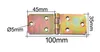 Aqbau® Sada 10 kusů závěsů na bedny 35 mm x 100 mm závěsy Náhled obrázku produktu 2