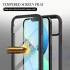 A close-up marketing image showing a phone case with a bullet impacting it, demonstrating its protective qualities. Produktbild-Vorschau