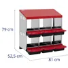 Wandnest für Legehennen, 6 Abteile, STAHL, 81 x 52,5 x 79 Produktbild-Vorschau 5