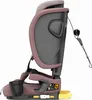 Side view of a pink and gray child car seat against a white background. Náhled obrázku produktu