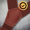 Braune elastische Herren-Hosenträger, stark und elegant für Produktbild-Vorschau 8