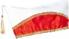A single jester's hat with red and white sections, trimmed with gold braid and a gold tassel. Produktbild-Vorschau