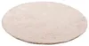Luxus Super Soft Fellteppich Plush Beige Rund, Größe:120 cm Produktbild-Vorschau 2