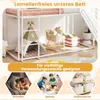COSTWAY Hochbett 90x200cm mit Rutsche, Leiter & Dach, Produktbild-Vorschau 8