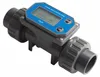 A digital water flow meter with a black and gray body and a blue digital display. Anteprima dell’immagine prodotto