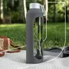 Bouteille en verre Wessper avec housse en silicone – 1 L – Voir les images du produit 5