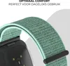 Strap-it Fitbit Versa 4 Nylon Armband (Minze) Produktbild-Vorschau 3