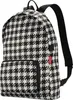 A black and white houndstooth pattern backpack. Produktbild-Vorschau