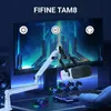 A gaming setup with a microphone and monitor. Anteprima dell’immagine prodotto