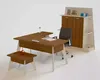 Eckschreibtisch Designer Holzmöbel Bürotisch Arbeitszimmer Produktbild-Vorschau 2