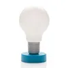LED Batterie Tischlampe Glühbirne Blau Tischleuchte Push Produktbild-Vorschau 1