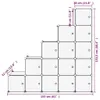 vidaXL Sistema di scaffalature con 15 cubi e ante Anteprima dell’immagine prodotto 13