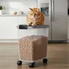 Relaxdays Futterbehälter mit Rollen & Schaufel, 20 l, HBT: Produktbild-Vorschau 5