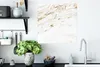 MuchoWow® Poster Marmor - Gold - Weiß - Trendy 50x50 cm - Produktbild-Vorschau 3