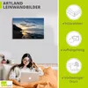 ARTland Leinwandbild Strandliebe I Größe: 60x40 cm Produktbild-Vorschau 2