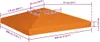 vidaXL Pavillondach 310 g/m² 3x3 m oranžová Náhľad obrázku produktu 5