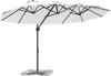 vidaXL Sonnenschirm Sand 372 x 198 x 243 cm Polyester und Produktbild-Vorschau 1