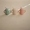 Silikonowy kubek treningowy Mushie ze słomką Powder Blue Podgląd zdjęcia produktu 5