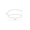 Kinderzimmerlampe Decke Metall Stoff B: 38 cm Weiß Gelb E27 Produktbild-Vorschau 8