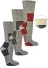 1 Paar Socken aus 85% Wolle Gr. 39/42 grau/rot Produktbild-Vorschau 1