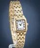 A close-up studio shot of a gold Sekonda women's watch against a dark blue background. Podgląd zdjęcia produktu