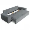 Cord Schlafsofa 3-Sitzer 265 x 105 cm Grau mit Produktbild-Vorschau 5