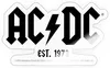 Spreadshirt AC/DC Schwarzes Logo Est. 1973 Sticker Produktbild-Vorschau 1