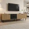 Merax TV Lowboard mit 3 Türen und 2 Schubladen, TV Schrank Produktbild-Vorschau 6