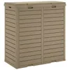 vidaXL Venkovní odpadkový koš světle hnědý 78x41x86 cm Náhled obrázku produktu 5