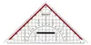 Westcott Geometriedreieck 22 cm mit abnehmbarem Griff | Produktbild-Vorschau 1