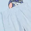 DISNEY Stitch Modré, POLAROVÉ, dvoudílné dámské pyžamo, Náhled obrázku produktu 4