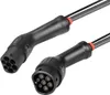Lindy 30110, Schwarz, Typ 1, Typ 2, Schwarz, Abgewinkelt, Produktbild-Vorschau 3