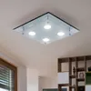 LED Deckenleuchte, 4 flammig, Chrom, Glas, L 34cm, 2er Set Produktbild-Vorschau 5