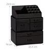 Relaxdays Make Up Organizer mit 21 Fächern, Kosmetik Tower Produktbild-Vorschau 4