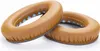 Two brown ear pads for headphones are shown on a white background. Náhled obrázku produktu