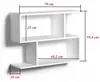Wandregal Schwarz – modernes Hängeregal aus Holzdekor, Produktbild-Vorschau 4
