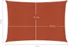 Zonnezeil 160 g/m² 3x5 m HDPE terracottakleurig Productafbeelding-voorbeeld 7