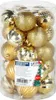 Palline di Natale infrangibili oro 6 cm 25 pezzi. Anteprima dell’immagine prodotto 6