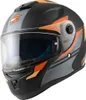 FC-Moto FF114B Casco Zeron, nero opaco/arancio, L Anteprima dell’immagine prodotto 2