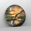 Wanduhr - Rund - Glasuhr - natur natur - 30x30cm - Produktbild-Vorschau 4